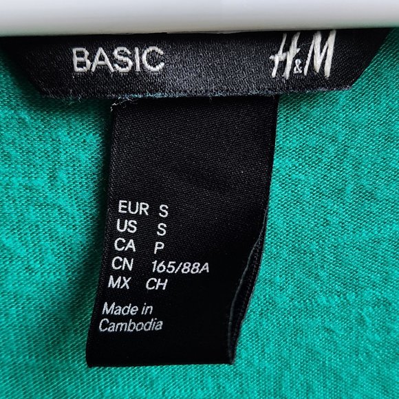 H&M Basic Green Tank Top Size Small - Picture 10 of 16